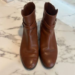 Tory Burch, Designer Brown Leather Boots, Size 9 (190)